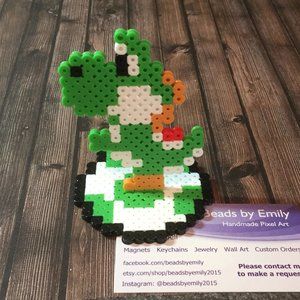 Yoshi Egg Desk Decoration - Handmade Home Decor - Game Room